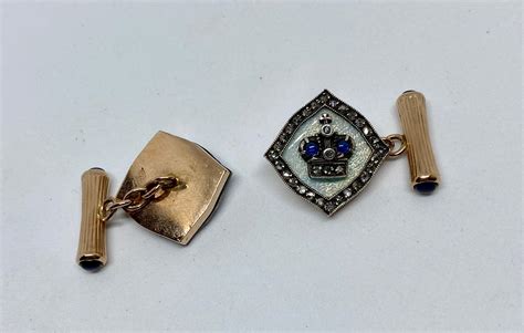 fake faberge cufflinks